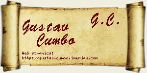 Gustav Cumbo vizit kartica